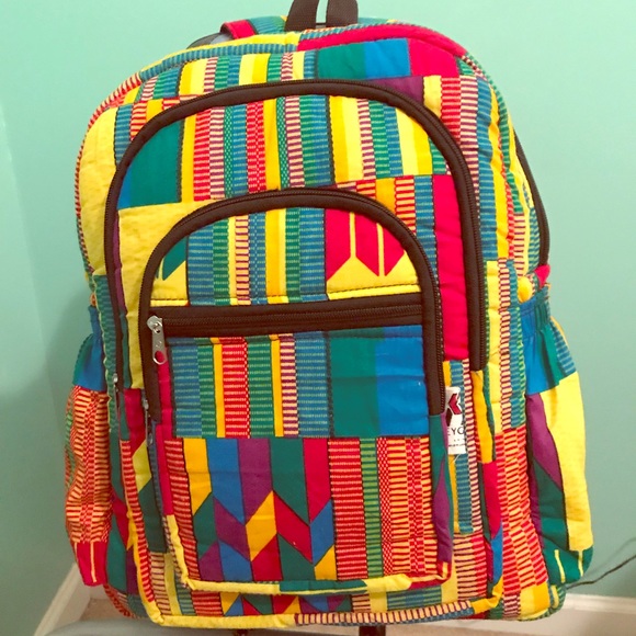 african print backpack